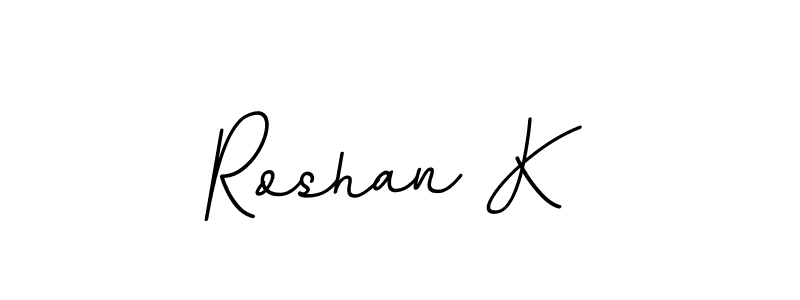 Make a beautiful signature design for name Roshan K. Use this online signature maker to create a handwritten signature for free. Roshan K signature style 11 images and pictures png