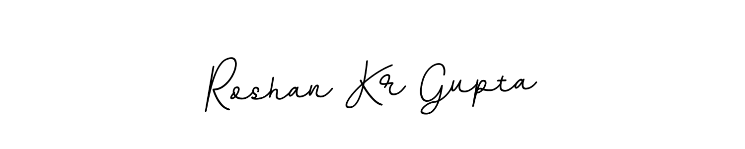Design your own signature with our free online signature maker. With this signature software, you can create a handwritten (BallpointsItalic-DORy9) signature for name Roshan Kr Gupta. Roshan Kr Gupta signature style 11 images and pictures png