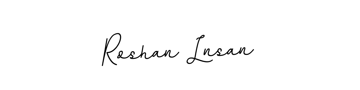 This is the best signature style for the Roshan Lnsan name. Also you like these signature font (BallpointsItalic-DORy9). Mix name signature. Roshan Lnsan signature style 11 images and pictures png