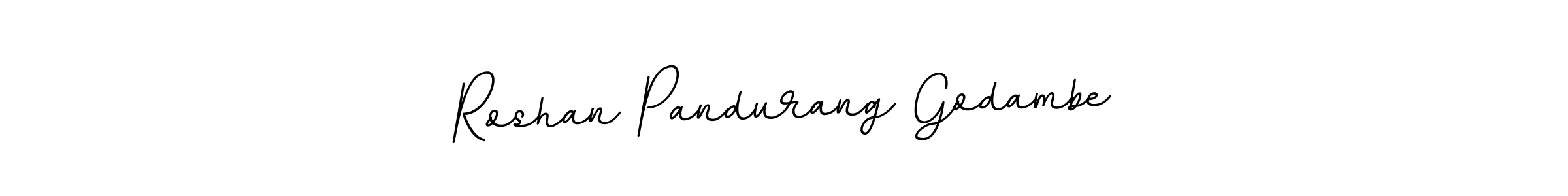 This is the best signature style for the Roshan Pandurang Godambe name. Also you like these signature font (BallpointsItalic-DORy9). Mix name signature. Roshan Pandurang Godambe signature style 11 images and pictures png