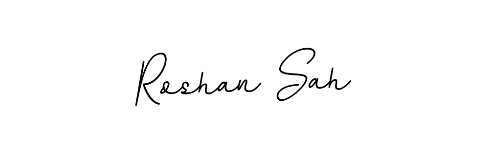 Design your own signature with our free online signature maker. With this signature software, you can create a handwritten (BallpointsItalic-DORy9) signature for name Roshan Sah. Roshan Sah signature style 11 images and pictures png