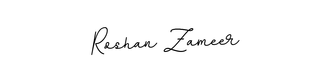 Make a beautiful signature design for name Roshan Zameer. With this signature (BallpointsItalic-DORy9) style, you can create a handwritten signature for free. Roshan Zameer signature style 11 images and pictures png