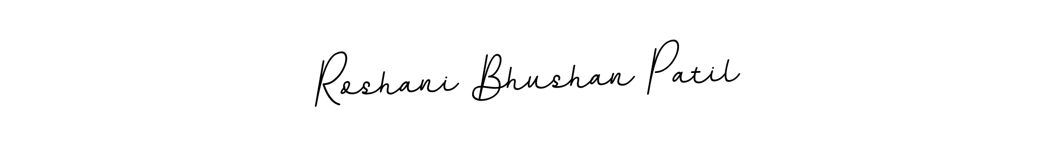 You should practise on your own different ways (BallpointsItalic-DORy9) to write your name (Roshani Bhushan Patil) in signature. don't let someone else do it for you. Roshani Bhushan Patil signature style 11 images and pictures png