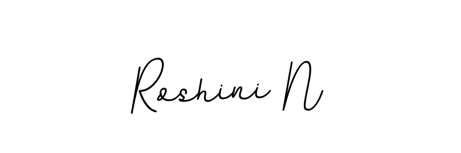 Create a beautiful signature design for name Roshini N. With this signature (BallpointsItalic-DORy9) fonts, you can make a handwritten signature for free. Roshini N signature style 11 images and pictures png