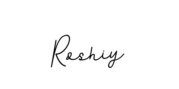 Create a beautiful signature design for name Roshiy. With this signature (BallpointsItalic-DORy9) fonts, you can make a handwritten signature for free. Roshiy signature style 11 images and pictures png