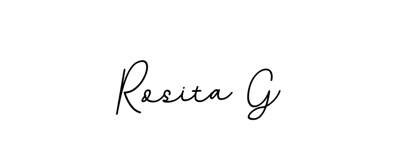 Make a beautiful signature design for name Rosita G. With this signature (BallpointsItalic-DORy9) style, you can create a handwritten signature for free. Rosita G signature style 11 images and pictures png