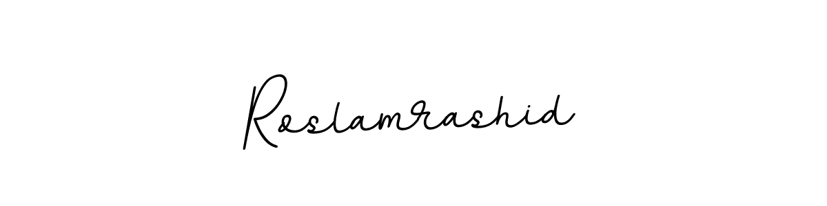 How to make Roslamrashid signature? BallpointsItalic-DORy9 is a professional autograph style. Create handwritten signature for Roslamrashid name. Roslamrashid signature style 11 images and pictures png