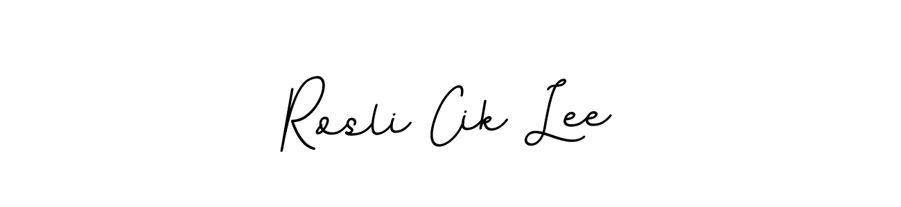 Also we have Rosli Cik Lee name is the best signature style. Create professional handwritten signature collection using BallpointsItalic-DORy9 autograph style. Rosli Cik Lee signature style 11 images and pictures png