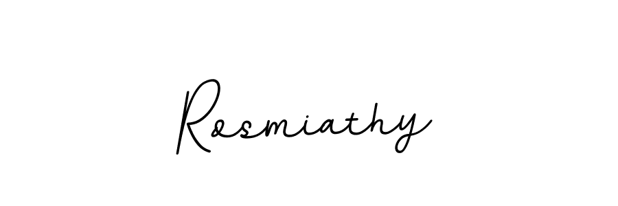 How to make Rosmiathy name signature. Use BallpointsItalic-DORy9 style for creating short signs online. This is the latest handwritten sign. Rosmiathy signature style 11 images and pictures png