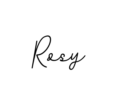 How to make Rosy name signature. Use BallpointsItalic-DORy9 style for creating short signs online. This is the latest handwritten sign. Rosy signature style 11 images and pictures png