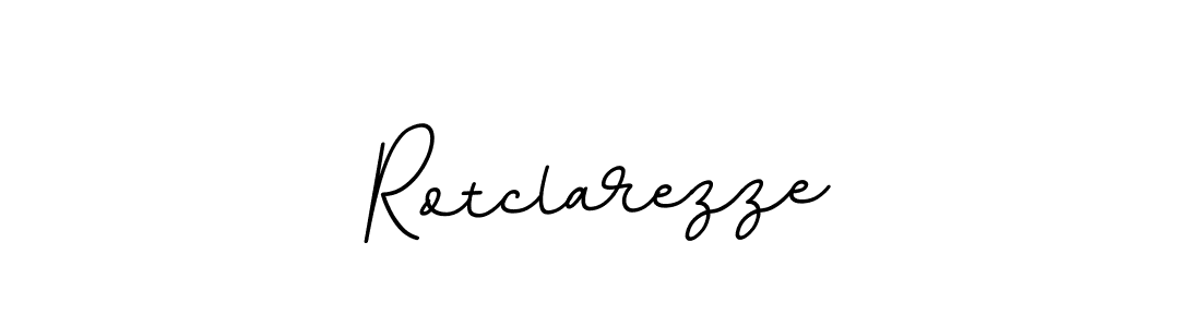 How to make Rotclarezze name signature. Use BallpointsItalic-DORy9 style for creating short signs online. This is the latest handwritten sign. Rotclarezze signature style 11 images and pictures png