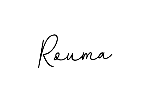 Rouma stylish signature style. Best Handwritten Sign (BallpointsItalic-DORy9) for my name. Handwritten Signature Collection Ideas for my name Rouma. Rouma signature style 11 images and pictures png