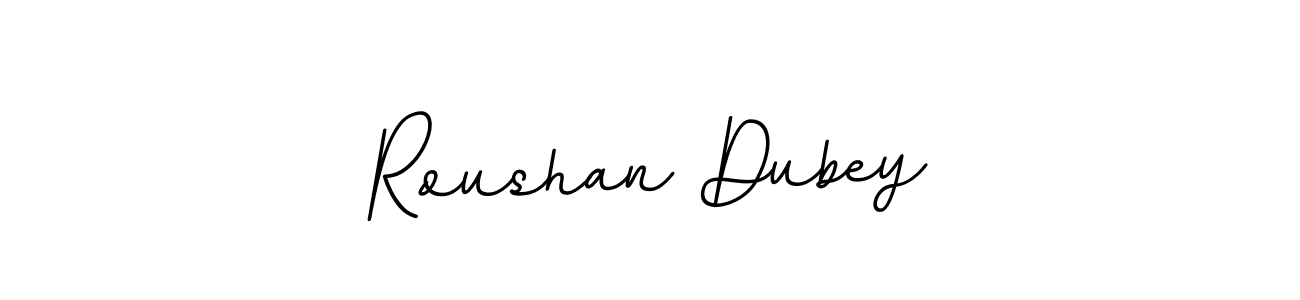 Create a beautiful signature design for name Roushan Dubey. With this signature (BallpointsItalic-DORy9) fonts, you can make a handwritten signature for free. Roushan Dubey signature style 11 images and pictures png