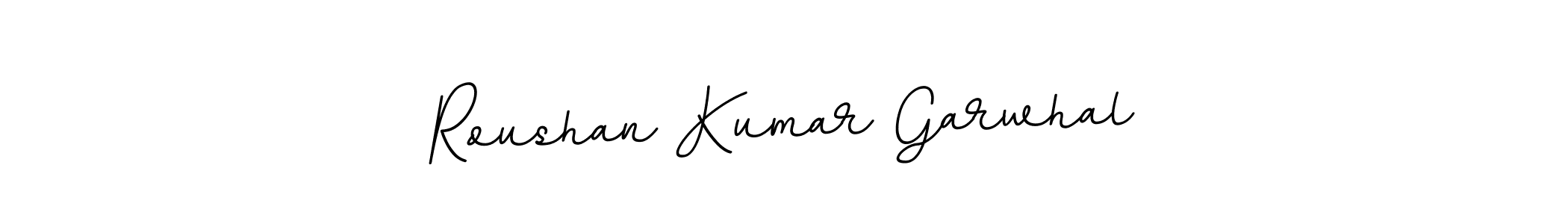 Use a signature maker to create a handwritten signature online. With this signature software, you can design (BallpointsItalic-DORy9) your own signature for name Roushan Kumar Garwhal. Roushan Kumar Garwhal signature style 11 images and pictures png