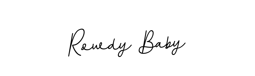How to make Rowdy Baby signature? BallpointsItalic-DORy9 is a professional autograph style. Create handwritten signature for Rowdy Baby name. Rowdy Baby signature style 11 images and pictures png