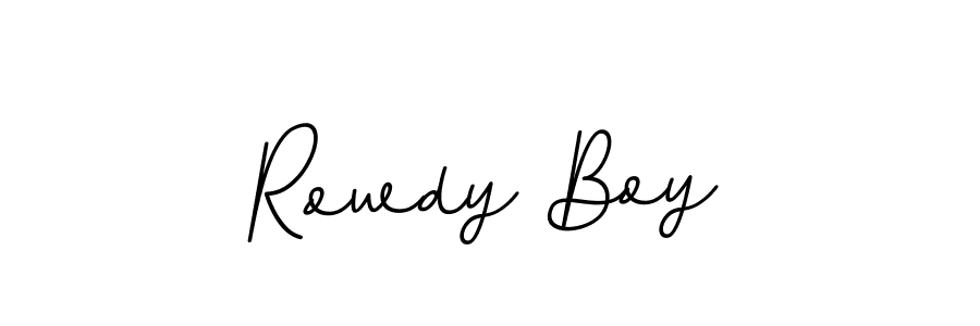 if you are searching for the best signature style for your name Rowdy Boy. so please give up your signature search. here we have designed multiple signature styles  using BallpointsItalic-DORy9. Rowdy Boy signature style 11 images and pictures png