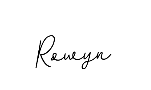 Rowyn stylish signature style. Best Handwritten Sign (BallpointsItalic-DORy9) for my name. Handwritten Signature Collection Ideas for my name Rowyn. Rowyn signature style 11 images and pictures png