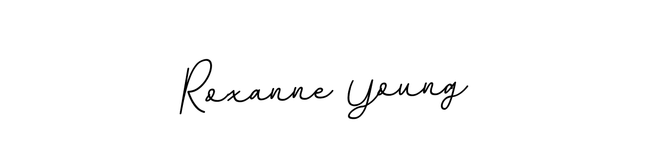 Design your own signature with our free online signature maker. With this signature software, you can create a handwritten (BallpointsItalic-DORy9) signature for name Roxanne Young. Roxanne Young signature style 11 images and pictures png