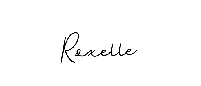 Roxelle stylish signature style. Best Handwritten Sign (BallpointsItalic-DORy9) for my name. Handwritten Signature Collection Ideas for my name Roxelle. Roxelle signature style 11 images and pictures png