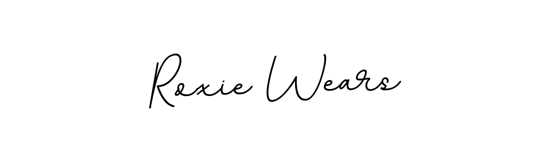 Use a signature maker to create a handwritten signature online. With this signature software, you can design (BallpointsItalic-DORy9) your own signature for name Roxie Wears. Roxie Wears signature style 11 images and pictures png