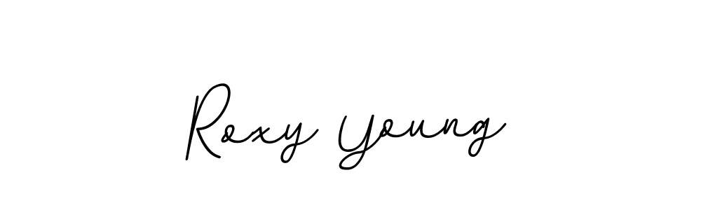 Make a beautiful signature design for name Roxy Young. With this signature (BallpointsItalic-DORy9) style, you can create a handwritten signature for free. Roxy Young signature style 11 images and pictures png