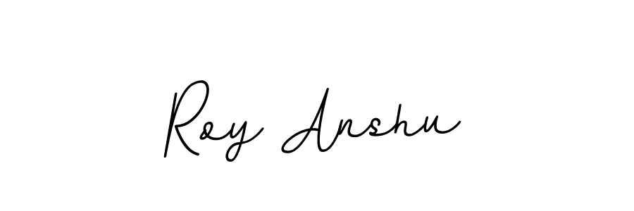 Use a signature maker to create a handwritten signature online. With this signature software, you can design (BallpointsItalic-DORy9) your own signature for name Roy Anshu. Roy Anshu signature style 11 images and pictures png
