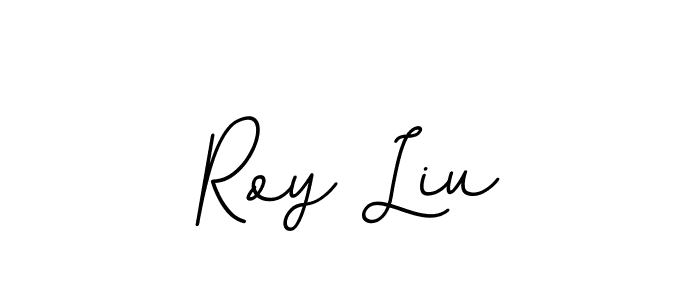 Make a beautiful signature design for name Roy Liu. With this signature (BallpointsItalic-DORy9) style, you can create a handwritten signature for free. Roy Liu signature style 11 images and pictures png