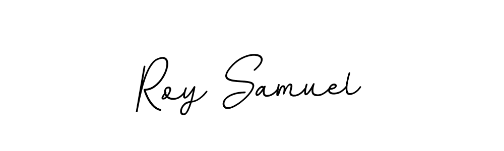 Roy Samuel stylish signature style. Best Handwritten Sign (BallpointsItalic-DORy9) for my name. Handwritten Signature Collection Ideas for my name Roy Samuel. Roy Samuel signature style 11 images and pictures png