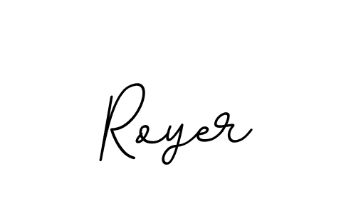 Use a signature maker to create a handwritten signature online. With this signature software, you can design (BallpointsItalic-DORy9) your own signature for name Royer. Royer signature style 11 images and pictures png