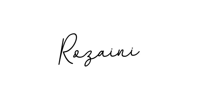 Create a beautiful signature design for name Rozaini. With this signature (BallpointsItalic-DORy9) fonts, you can make a handwritten signature for free. Rozaini signature style 11 images and pictures png