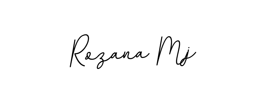 Make a beautiful signature design for name Rozana Mj. With this signature (BallpointsItalic-DORy9) style, you can create a handwritten signature for free. Rozana Mj signature style 11 images and pictures png