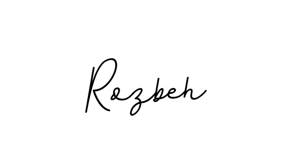 It looks lik you need a new signature style for name Rozbeh. Design unique handwritten (BallpointsItalic-DORy9) signature with our free signature maker in just a few clicks. Rozbeh signature style 11 images and pictures png