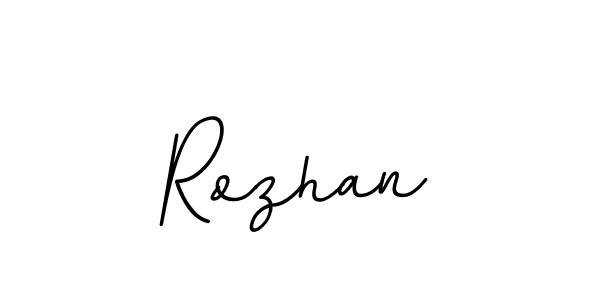 Create a beautiful signature design for name Rozhan. With this signature (BallpointsItalic-DORy9) fonts, you can make a handwritten signature for free. Rozhan signature style 11 images and pictures png