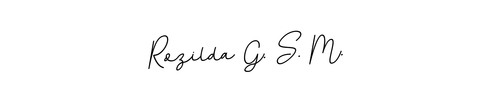 if you are searching for the best signature style for your name Rozilda G. S. M.. so please give up your signature search. here we have designed multiple signature styles  using BallpointsItalic-DORy9. Rozilda G. S. M. signature style 11 images and pictures png