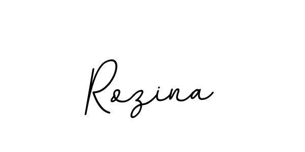 How to make Rozina name signature. Use BallpointsItalic-DORy9 style for creating short signs online. This is the latest handwritten sign. Rozina signature style 11 images and pictures png