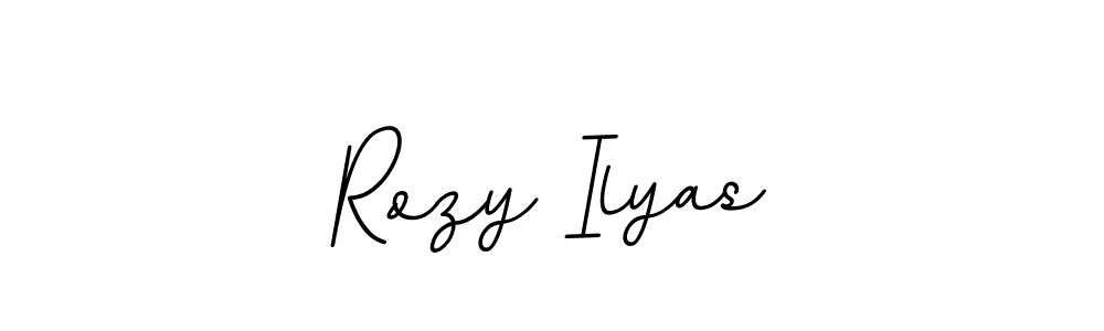 The best way (BallpointsItalic-DORy9) to make a short signature is to pick only two or three words in your name. The name Rozy Ilyas include a total of six letters. For converting this name. Rozy Ilyas signature style 11 images and pictures png