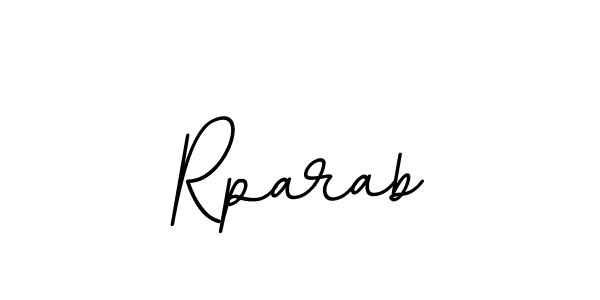Use a signature maker to create a handwritten signature online. With this signature software, you can design (BallpointsItalic-DORy9) your own signature for name Rparab. Rparab signature style 11 images and pictures png