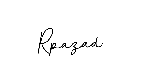 Use a signature maker to create a handwritten signature online. With this signature software, you can design (BallpointsItalic-DORy9) your own signature for name Rpazad. Rpazad signature style 11 images and pictures png