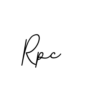 Create a beautiful signature design for name Rpc. With this signature (BallpointsItalic-DORy9) fonts, you can make a handwritten signature for free. Rpc signature style 11 images and pictures png