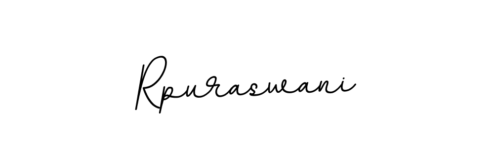 Design your own signature with our free online signature maker. With this signature software, you can create a handwritten (BallpointsItalic-DORy9) signature for name Rpuraswani. Rpuraswani signature style 11 images and pictures png