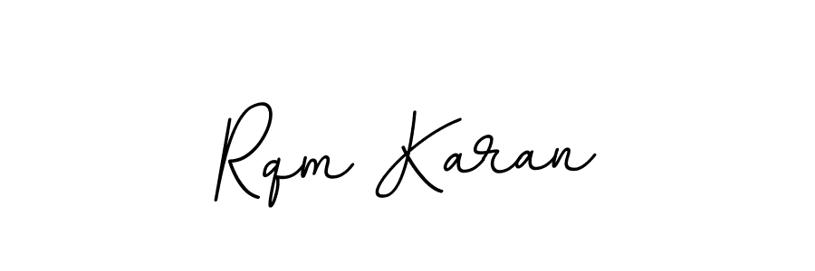 Also we have Rqm Karan name is the best signature style. Create professional handwritten signature collection using BallpointsItalic-DORy9 autograph style. Rqm Karan signature style 11 images and pictures png