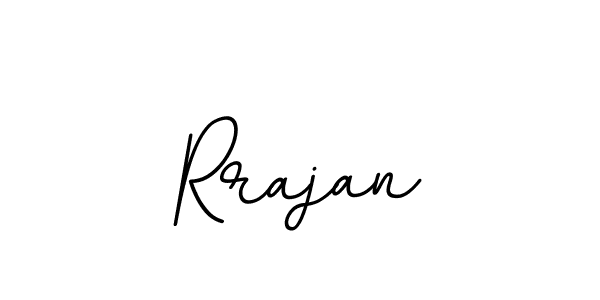 How to make Rrajan name signature. Use BallpointsItalic-DORy9 style for creating short signs online. This is the latest handwritten sign. Rrajan signature style 11 images and pictures png