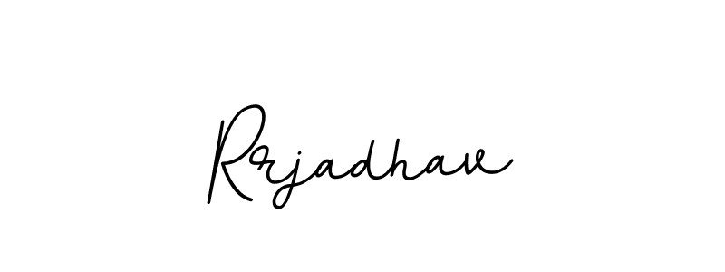 Design your own signature with our free online signature maker. With this signature software, you can create a handwritten (BallpointsItalic-DORy9) signature for name Rrjadhav. Rrjadhav signature style 11 images and pictures png
