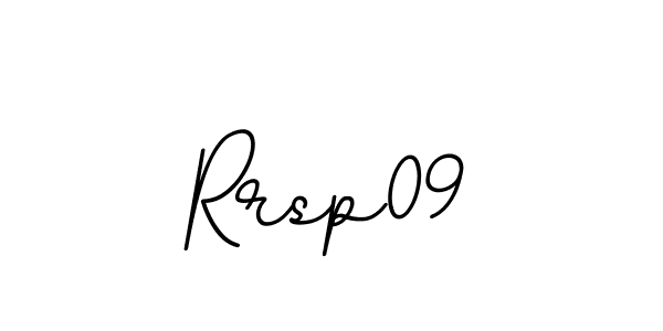 The best way (BallpointsItalic-DORy9) to make a short signature is to pick only two or three words in your name. The name Rrsp09 include a total of six letters. For converting this name. Rrsp09 signature style 11 images and pictures png