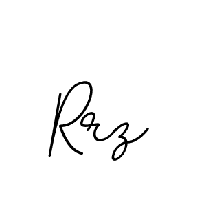 The best way (BallpointsItalic-DORy9) to make a short signature is to pick only two or three words in your name. The name Rrz include a total of six letters. For converting this name. Rrz signature style 11 images and pictures png