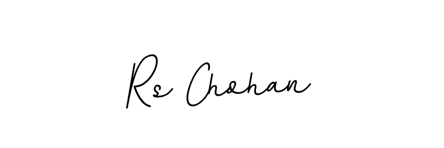 How to make Rs Chohan name signature. Use BallpointsItalic-DORy9 style for creating short signs online. This is the latest handwritten sign. Rs Chohan signature style 11 images and pictures png