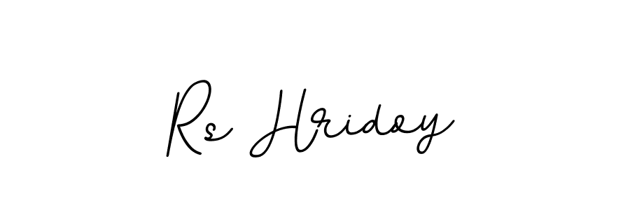 Use a signature maker to create a handwritten signature online. With this signature software, you can design (BallpointsItalic-DORy9) your own signature for name Rs Hridoy. Rs Hridoy signature style 11 images and pictures png