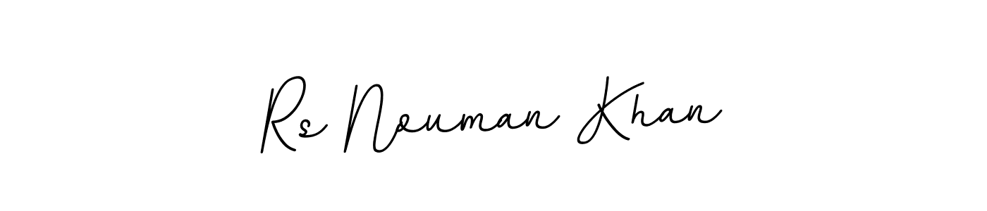 Use a signature maker to create a handwritten signature online. With this signature software, you can design (BallpointsItalic-DORy9) your own signature for name Rs Nouman Khan. Rs Nouman Khan signature style 11 images and pictures png