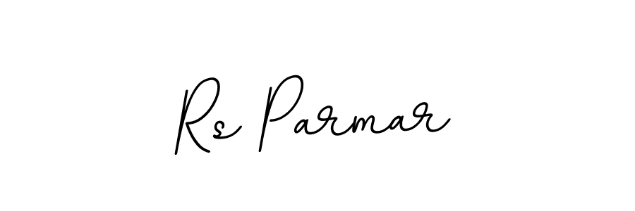 Create a beautiful signature design for name Rs Parmar. With this signature (BallpointsItalic-DORy9) fonts, you can make a handwritten signature for free. Rs Parmar signature style 11 images and pictures png