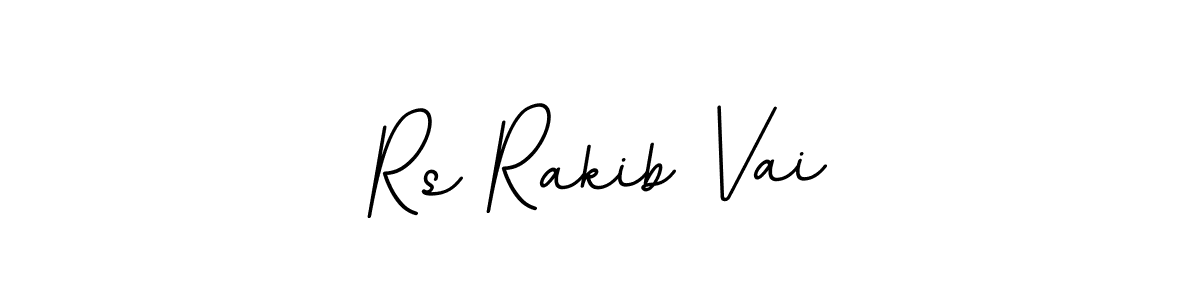 Use a signature maker to create a handwritten signature online. With this signature software, you can design (BallpointsItalic-DORy9) your own signature for name Rs Rakib Vai. Rs Rakib Vai signature style 11 images and pictures png